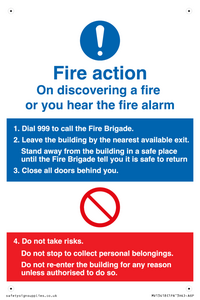 Basic Fire Action Notice